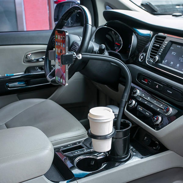 [제노믹스코리아] 차량용 핸드폰 컵홀더 자바라 거치대 XKG-CP6000 이미지